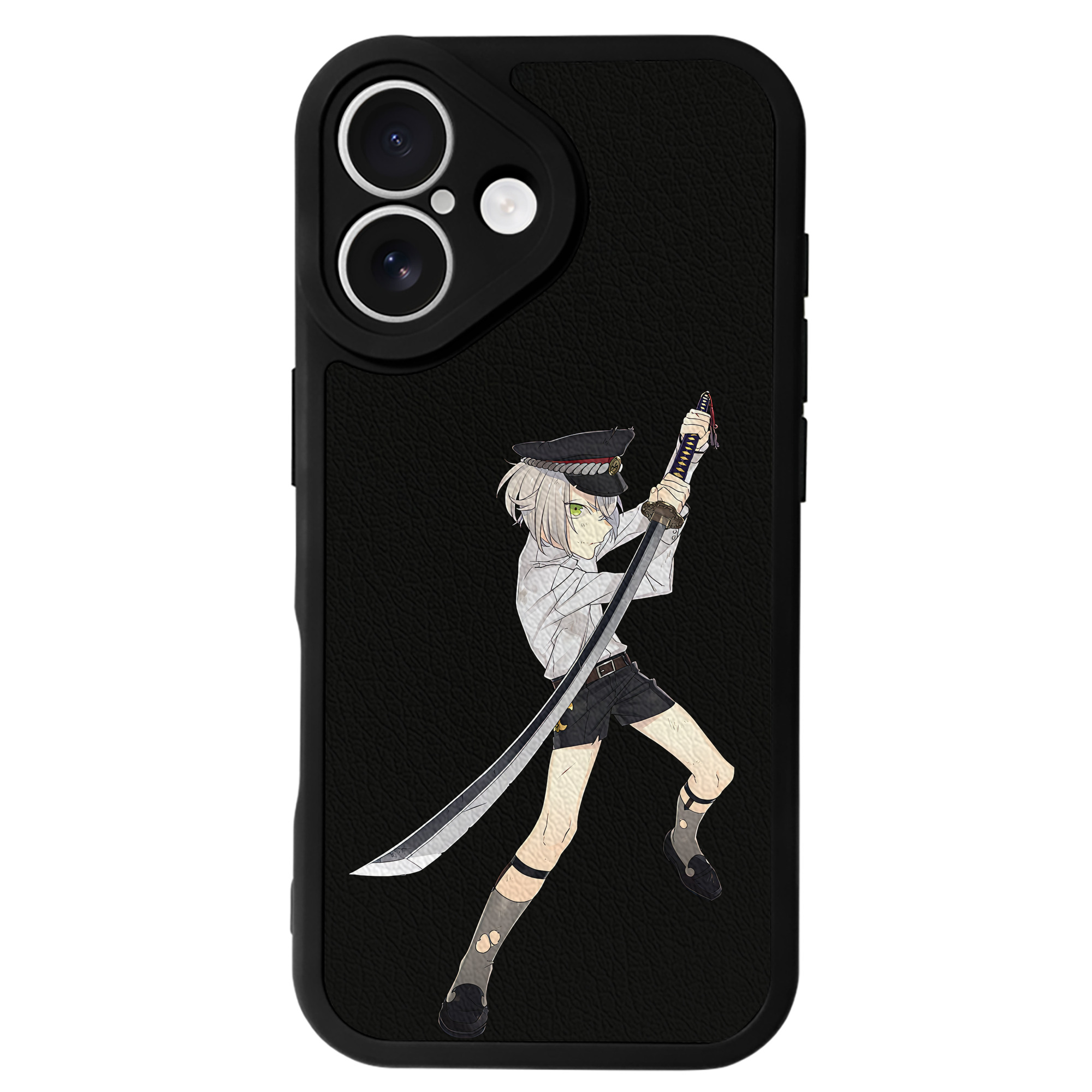 （画像用） 刀剣乱舞 Touken Ranbu 【iPhone 16シリーズ対応】シリコンスマホケース（レザー調） 材質：シリコン
